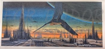 Shuttle over Coruscant by Joe Johnston